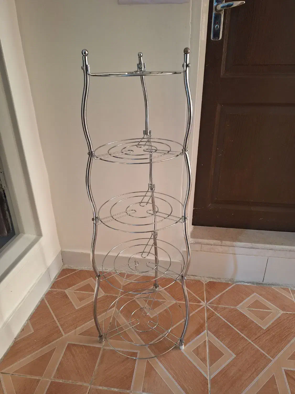 پایه قابلمه استیل|آب‌چکان و نظم‌دهنده ظروف|محمدیه-قزوین, |دیوار