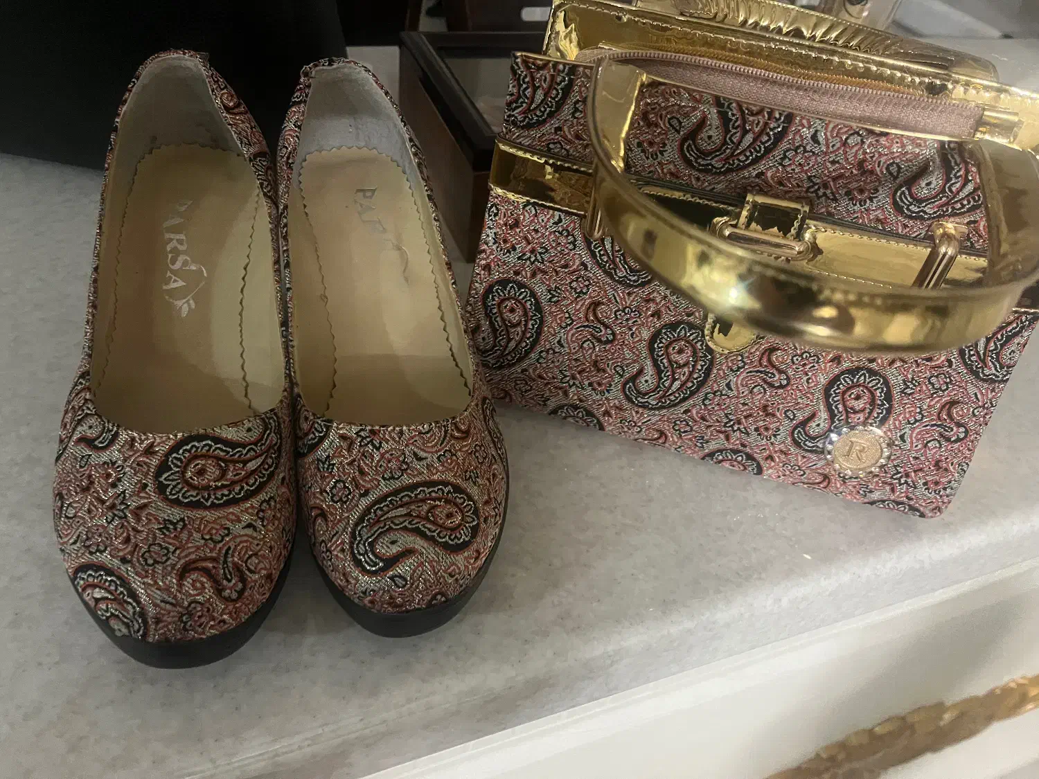 کیف کفش ترمه ست|کیف، کفش، کمربند|کاشان, فاز ۲ ناجی آباد|دیوار