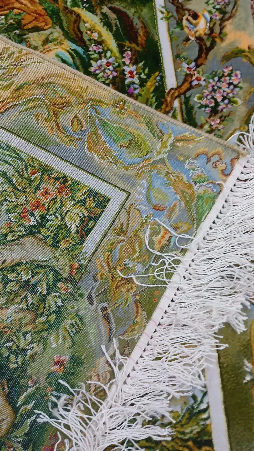 تابلو فرش دستبافت تبریز فرشچیان ضامن آهو|تابلو فرش|تهران, بهار|دیوار