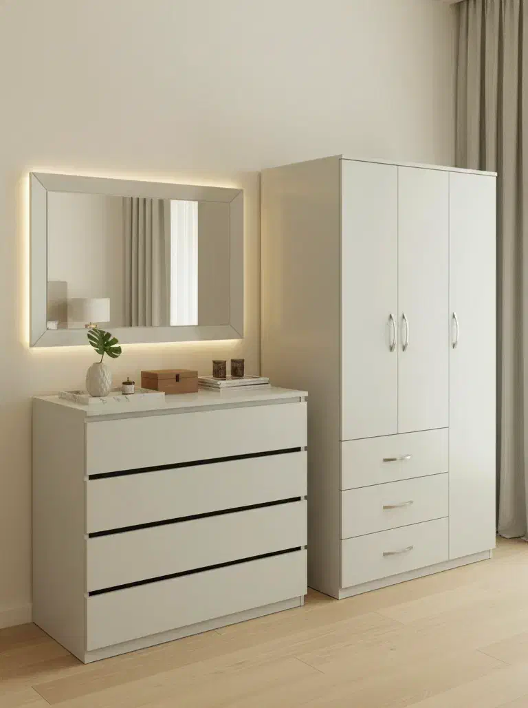 دراور و کمد ست کد ۱۲۴|جاکفشی، کمد، دراور|رشت, خمیران زاهدان|دیوار