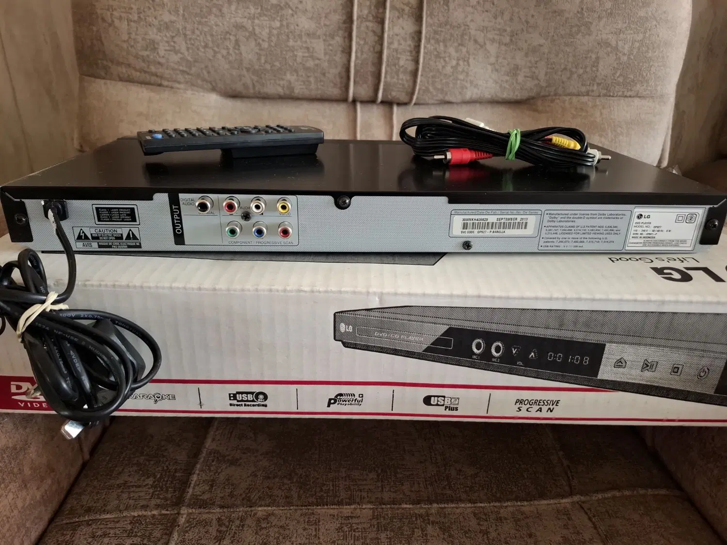 DVD PLAYER LG|پخش‌کننده DVD و ویدیو|خمینی‌شهر, |دیوار