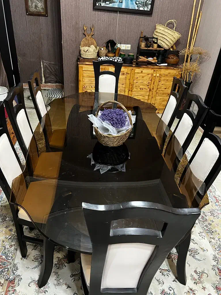 میز نهار خوری ۸ نفره|میز و صندلی غذاخوری|نوشهر, |دیوار