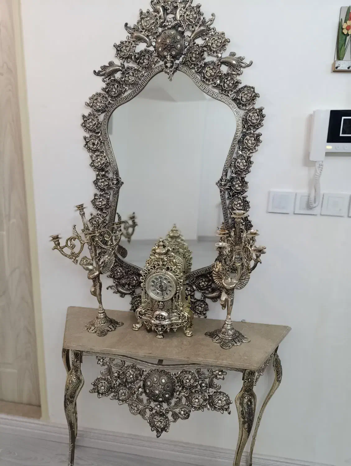 آیینه وشمعدان|آینه|تبریز, |دیوار