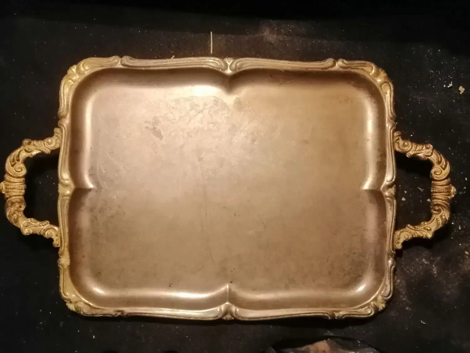 سینی برنجی قدیمی|کلکسیون اشیاء عتیقه|نیشابور, شهید جعفری|دیوار