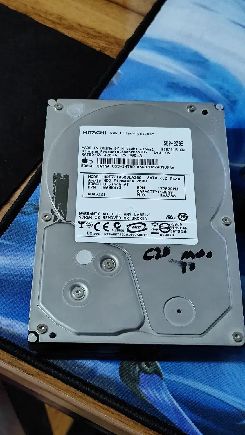 هارد اینترنال ۵۰۰ گیگابایت هیتاچی|قطعات و لوازم جانبی رایانه|زیباشهر, |دیوار