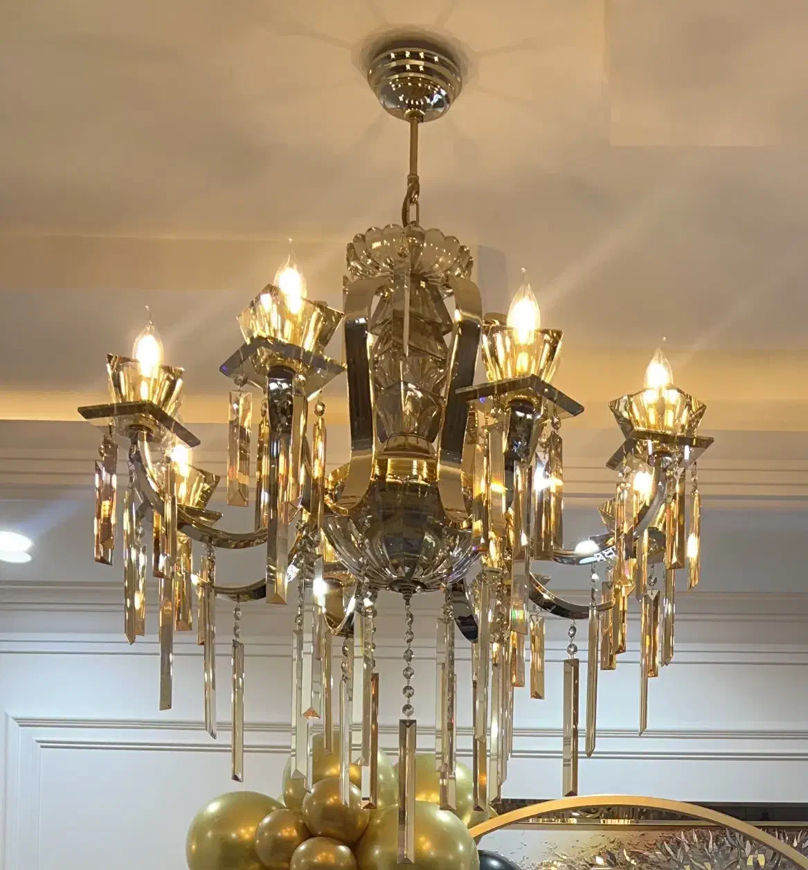 لوستر|لوستر و چراغ آویز|هشتگرد, شهرک ولیعصر (مصلی)|دیوار