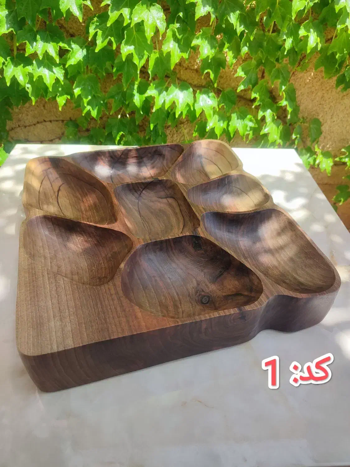 ظروف چوبی اردو خوری دکوری تزئینی|ظروف سرو و پذیرایی|تاکستان, |دیوار