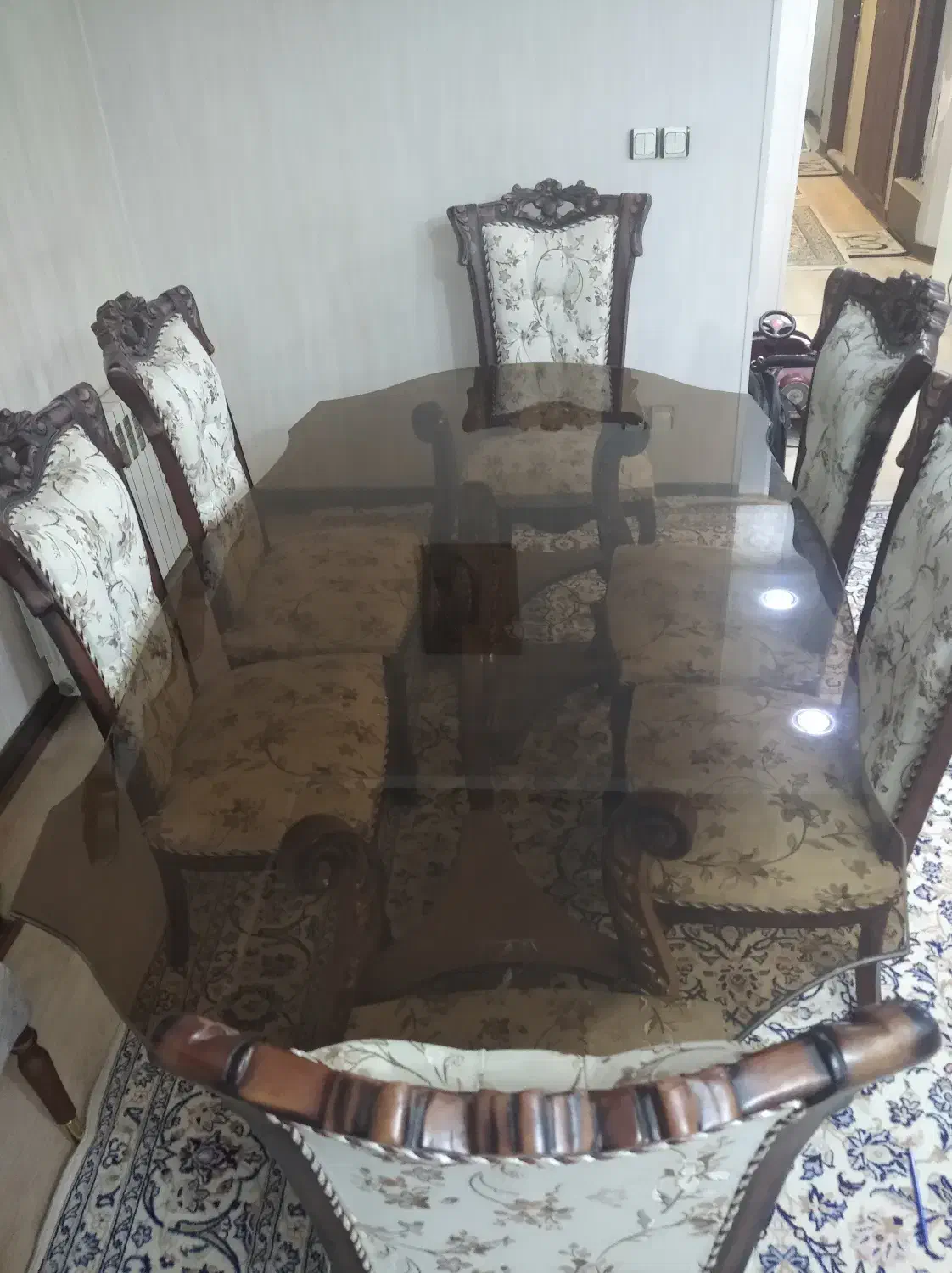 میز ناهارخوری 6 نفره|میز و صندلی غذاخوری|اصفهان, طامه|دیوار