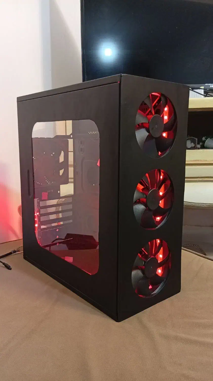 قاب کیس 4 فن گیمینگ RGB|قطعات و لوازم جانبی رایانه|مشهد, بلال|دیوار