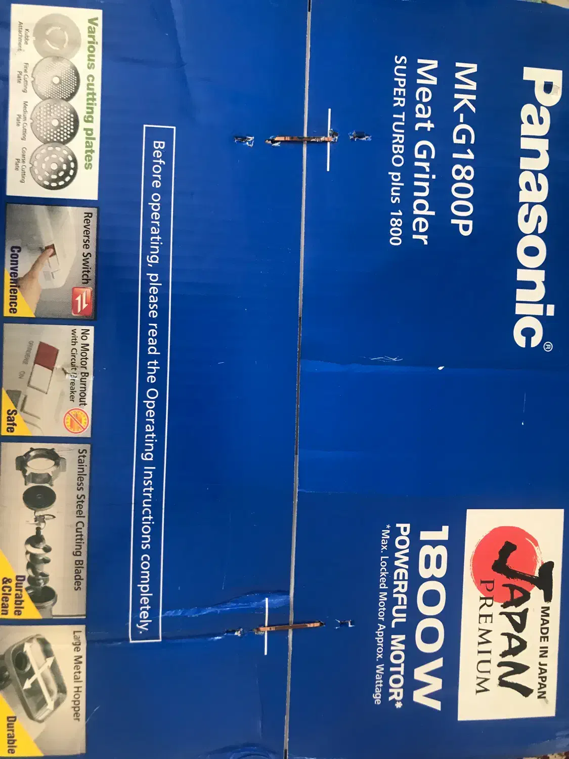 چرخ گوشت پاناسونیک اصل ۱۸۰۰w|خردکن، آسیاب، غذاساز|شیراز, شهرک بهشتی|دیوار