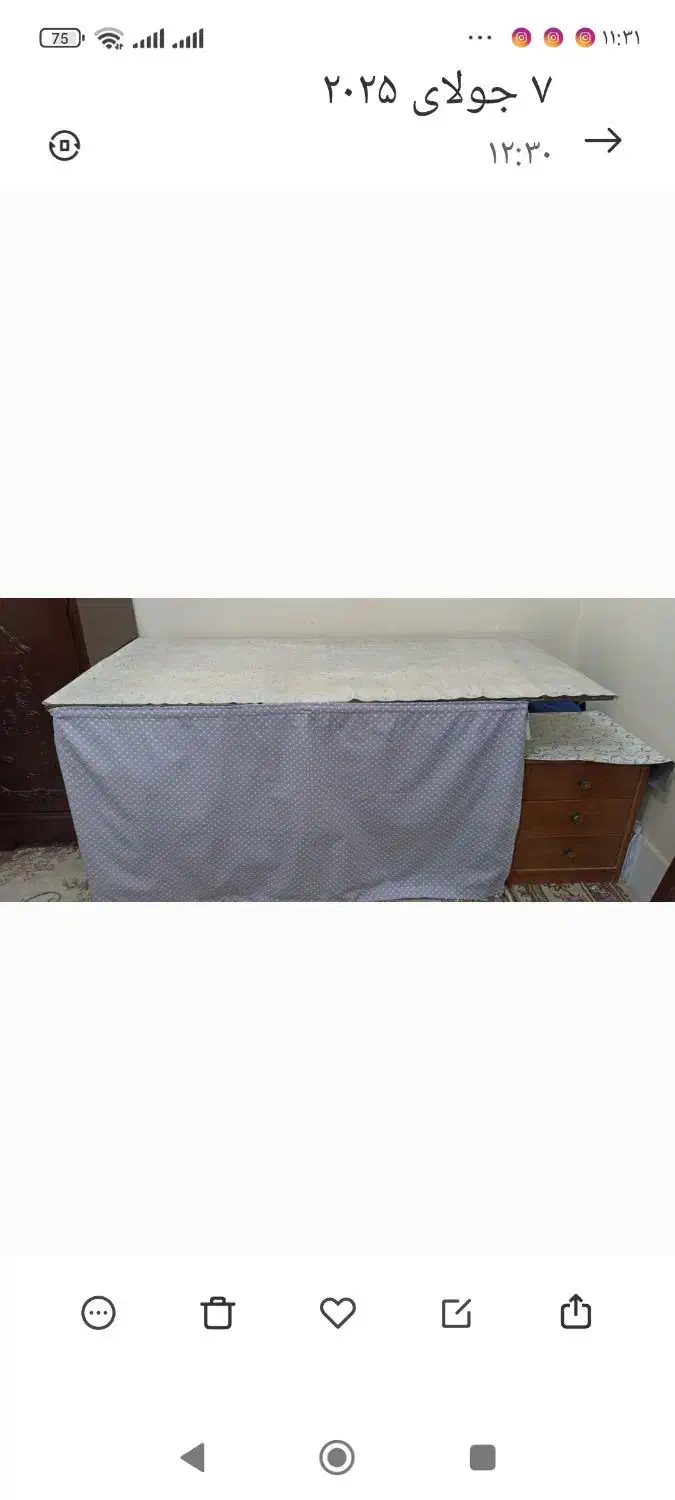 میز خیاطی به ابعاد 170در80ارتفاع70|لوازم خیاطی و بافتنی|گلپایگان, |دیوار