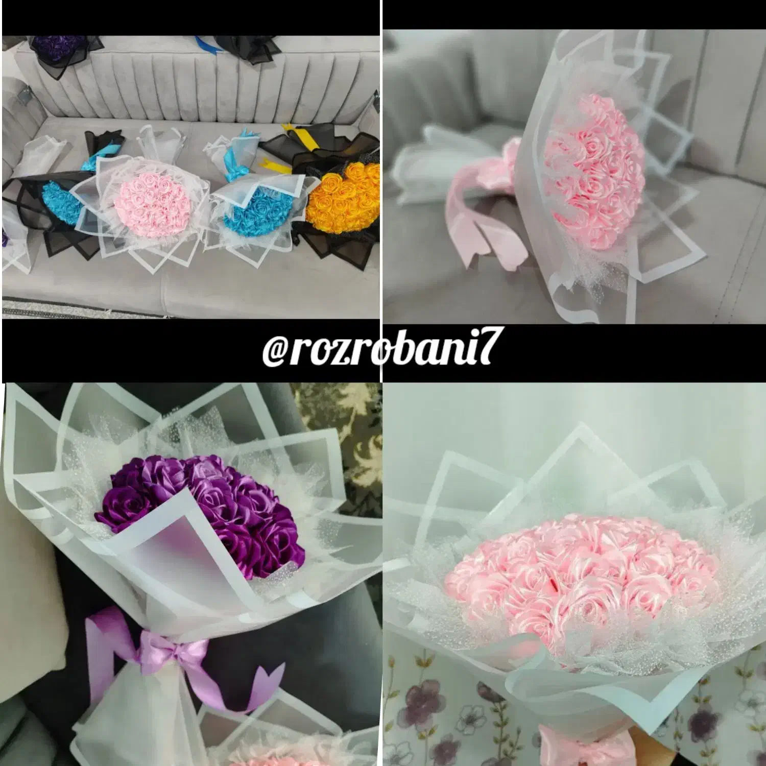 انواع گل روبانی و پروانه‌ای|گل مصنوعی|زاهدان, |دیوار