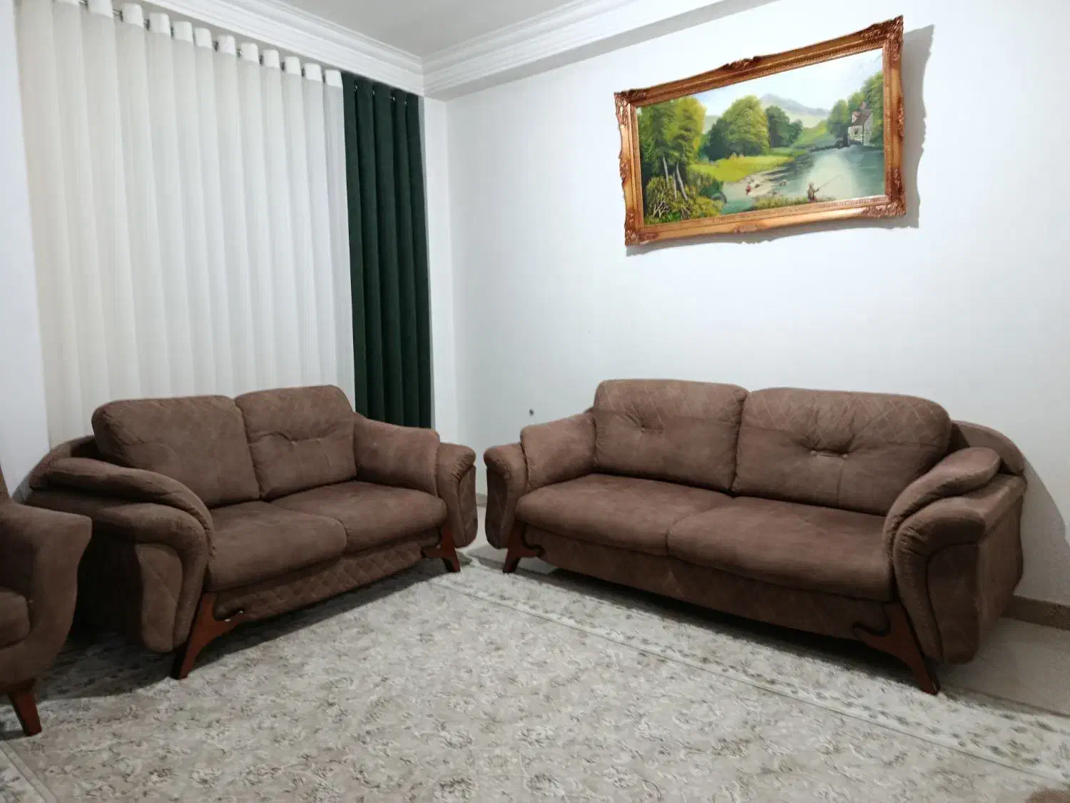 مبل 7نفره راحتی|مبلمان خانگی و میز عسلی|قائم‌شهر, |دیوار