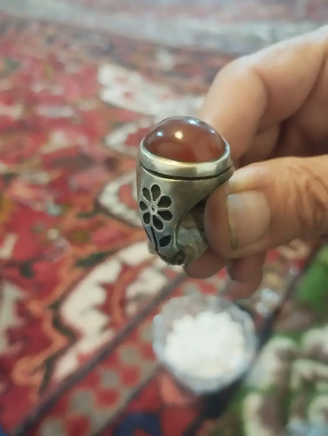 انگشتر عقیق یمنی|جواهرات|مراغه, |دیوار