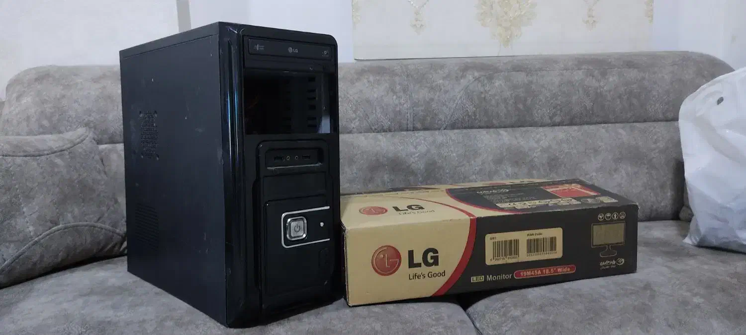 کامپیوتر DDR3 اینتل چهار هسته با مانیتور LED LG|رایانه رومیزی|مشهد, شهرک مهرگان|دیوار