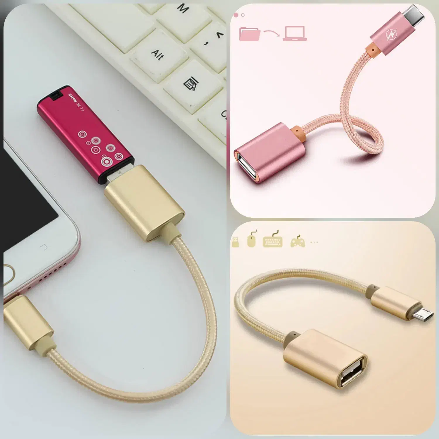 کابل مبدل میکرو یو اس بی OTG|لوازم جانبی موبایل و تبلت|اردبیل, |دیوار