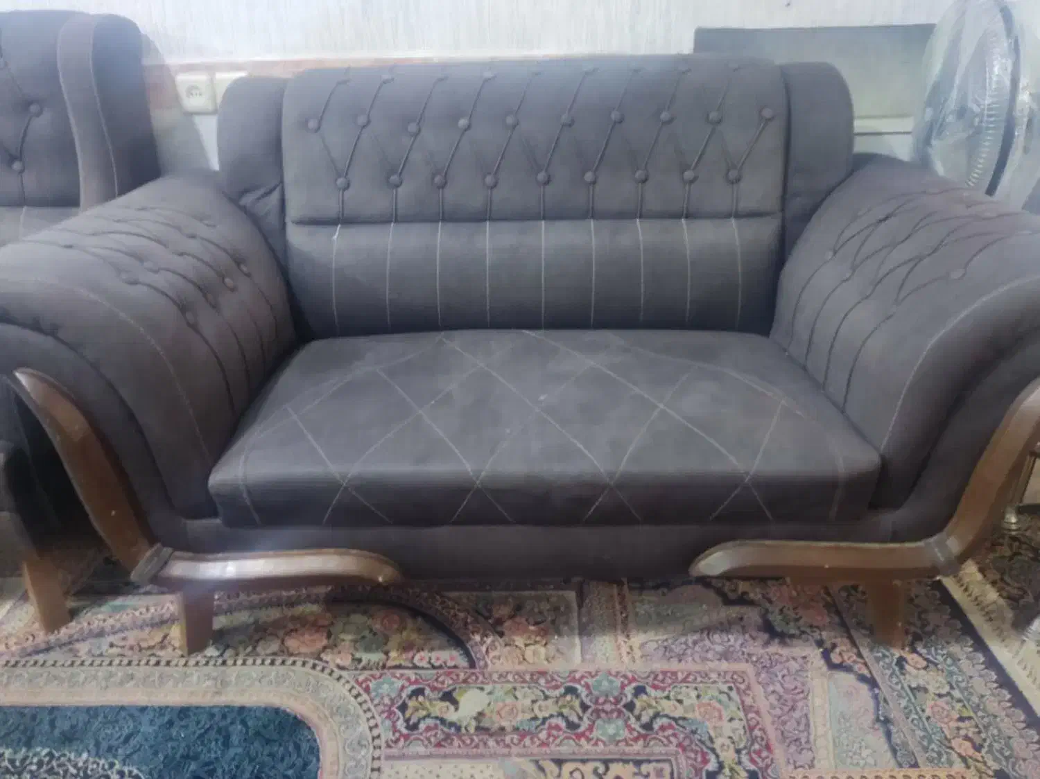 مبل قهوای سوخته|مبلمان خانگی و میز عسلی|جیرفت, |دیوار