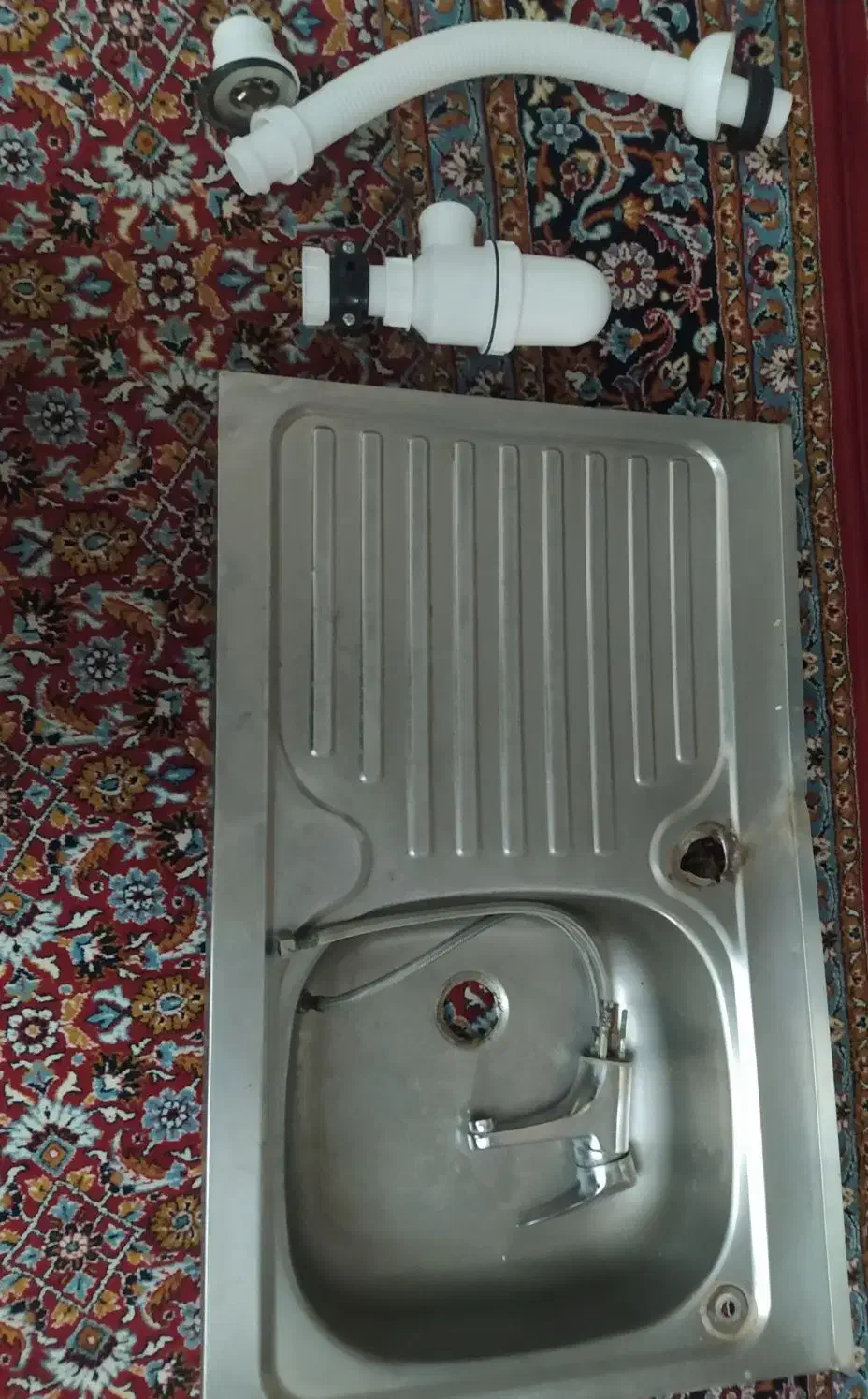 سینک و شیر|آبچکان و نظمدهنده ظروف|تبریز, |دیوار