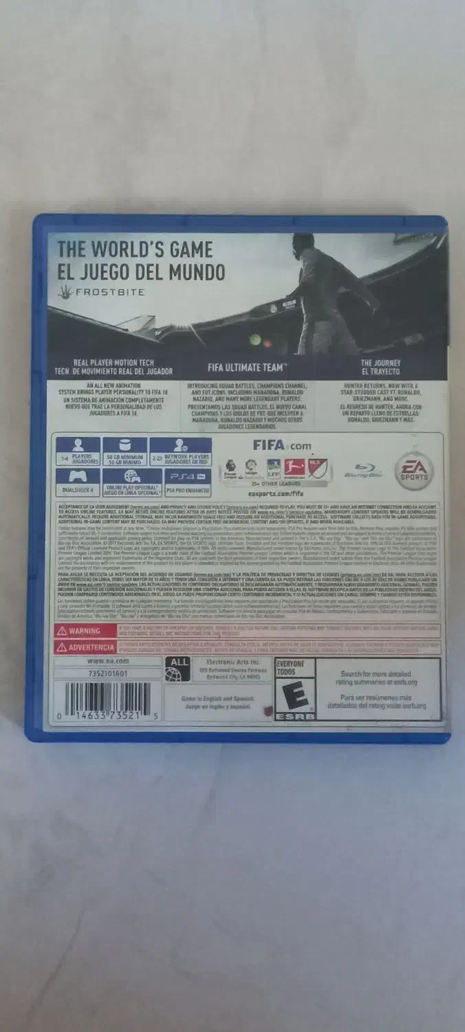 cd FIFA18 ps4|کنسول، بازی ویدئویی و آنلاین|رشت, کوی جام جم|دیوار