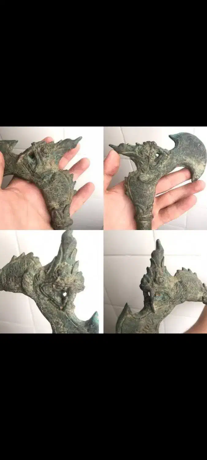 تبر مفرقی کهنه اصل|کلکسیون اشیاء عتیقه|گنبد کاووس, |دیوار