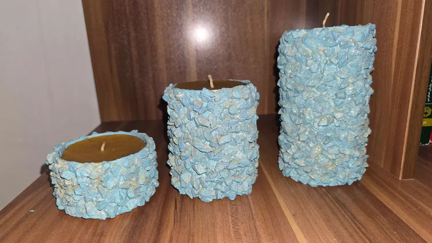 شمع سه تکه|صنایع دستی و سایر لوازم تزئینی|قشم, |دیوار