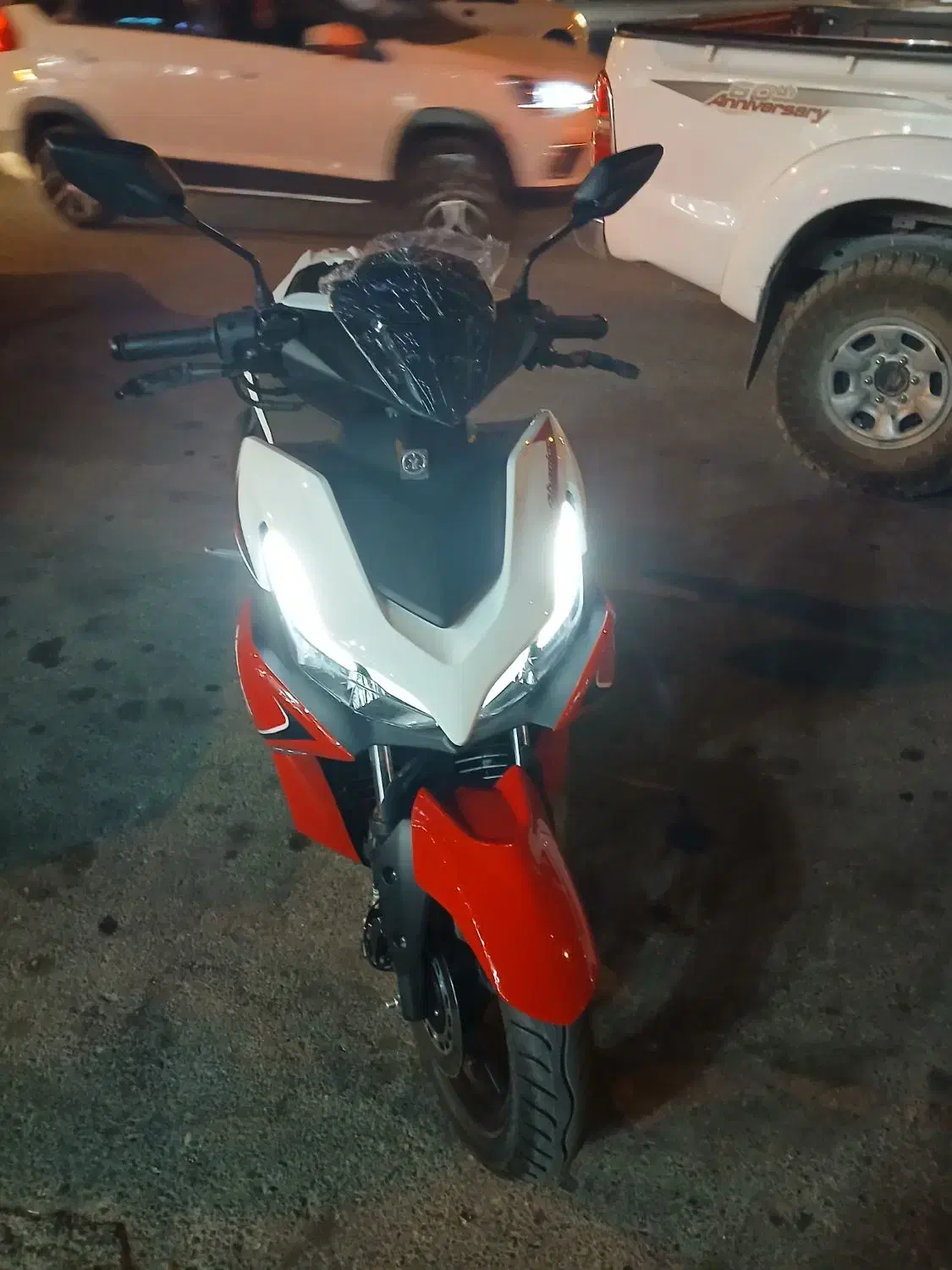 آیروکس ۱۵۵ در حد صفر سند سفید|موتورسیکلت|شیراز, شهرک استقلال|دیوار