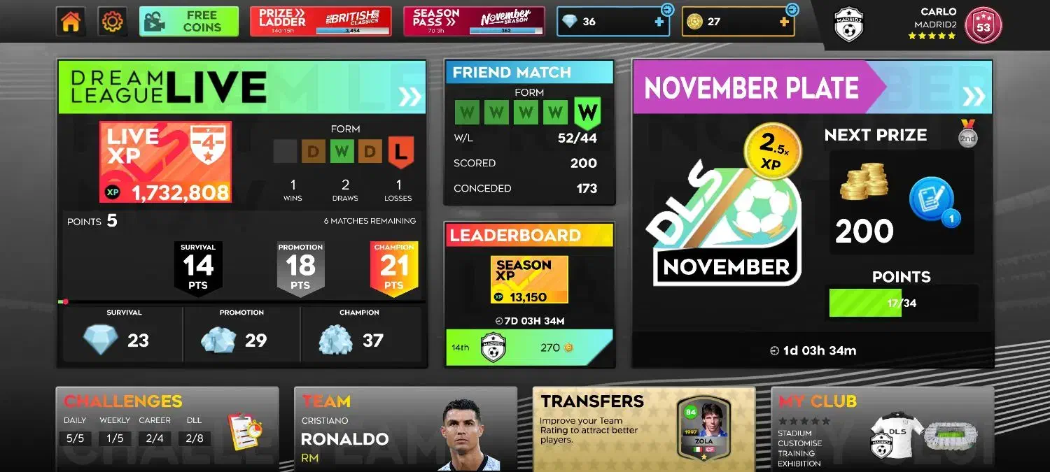 اکانت دریم لیگ|کنسول، بازی ویدئویی و آنلاین|سقز, |دیوار