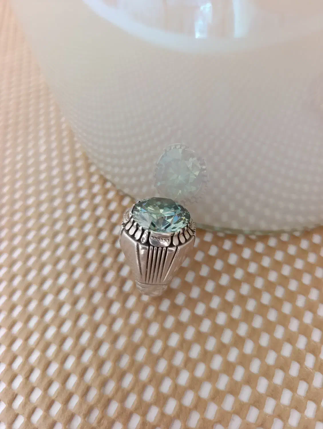 انگشتر نقره موزینایت|جواهرات|سقز, |دیوار