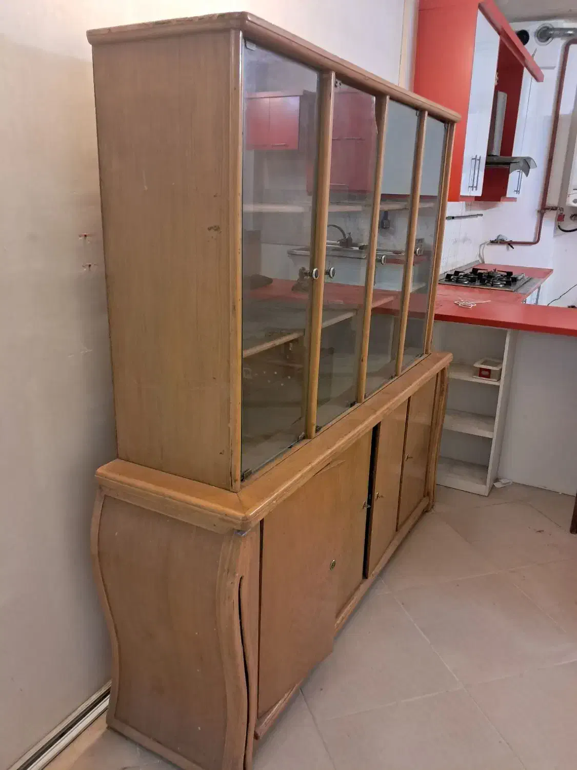 بوفه سالم چوب|بوفه، ویترین، کنسول|مشهد, چهارچشمه|دیوار