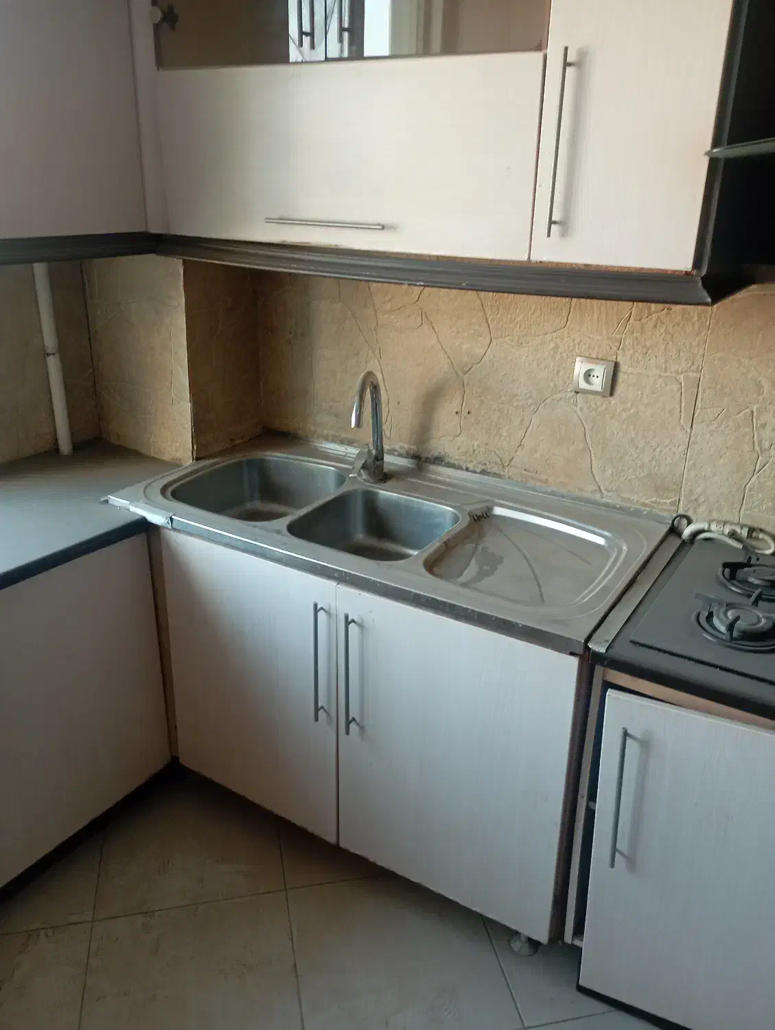 کابینت ام دی اف همراه سینک و هود|آب‌چکان و نظم‌دهنده ظروف|فردیس, خیام شرقی|دیوار