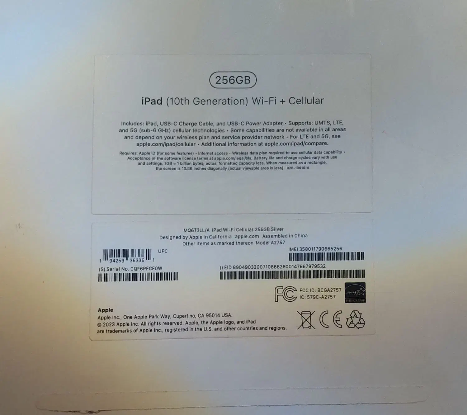 آی پد سری ۱۰ ، سیم کارتی 256G|تبلت|تهران, تهرانپارس جنوبی|دیوار