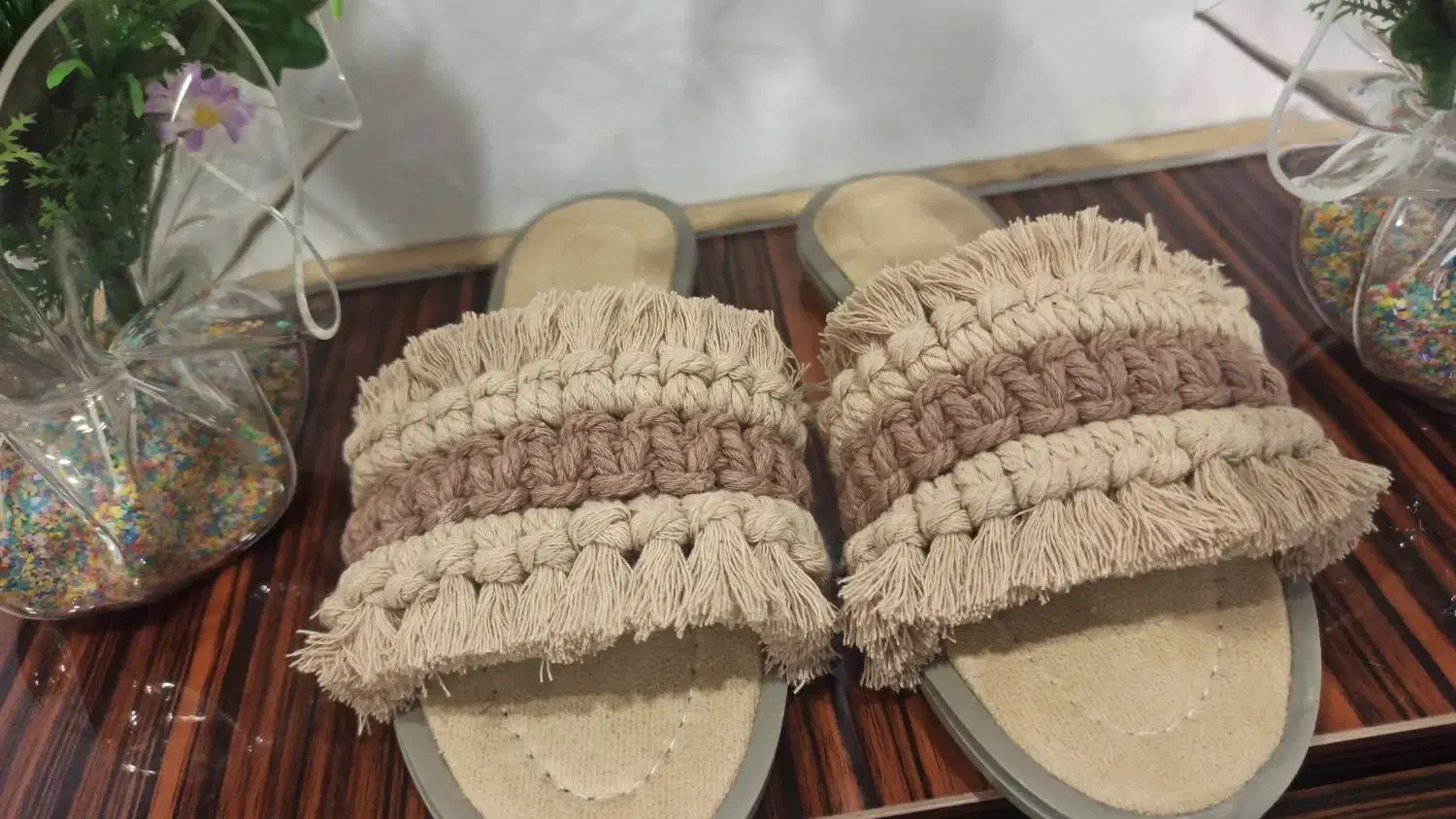 دمپایی  مکرومه|کیف، کفش، کمربند|قم, پردیسان|دیوار