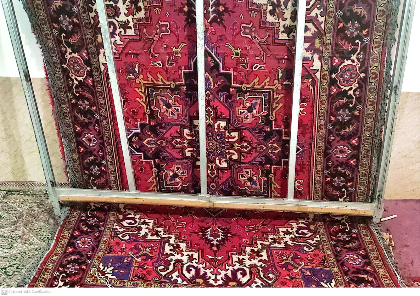 جفت فرش ۶ متری هریس تاجری اصل|فرش|ورزقان, |دیوار