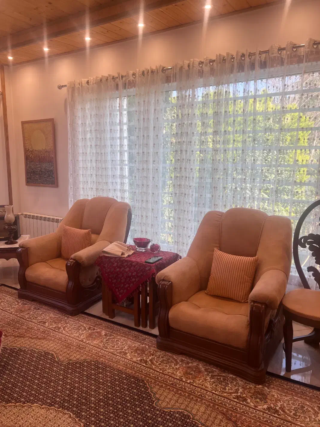 یک دست مبل هفت نفره|مبلمان خانگی و میز عسلی|رویان, |دیوار