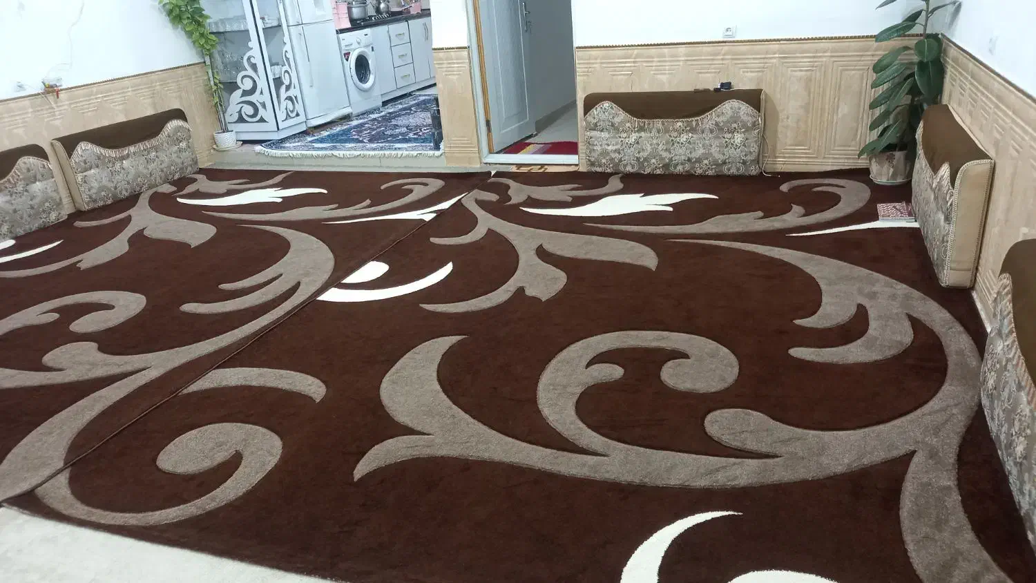 گلیم فرش ۱۲متری دو عدد|گلیم، جاجیم، گبه|ایلام, |دیوار
