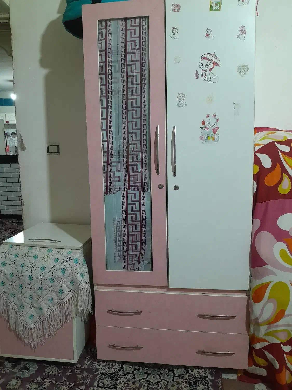 کمد وتخت|تخت و سرویس خواب|الشتر, |دیوار