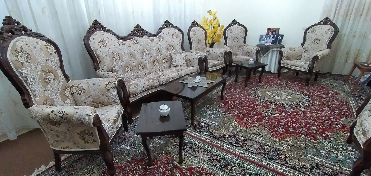 مبل سلطنتی ۹نفره|مبلمان خانگی و میز عسلی|قوچان, |دیوار