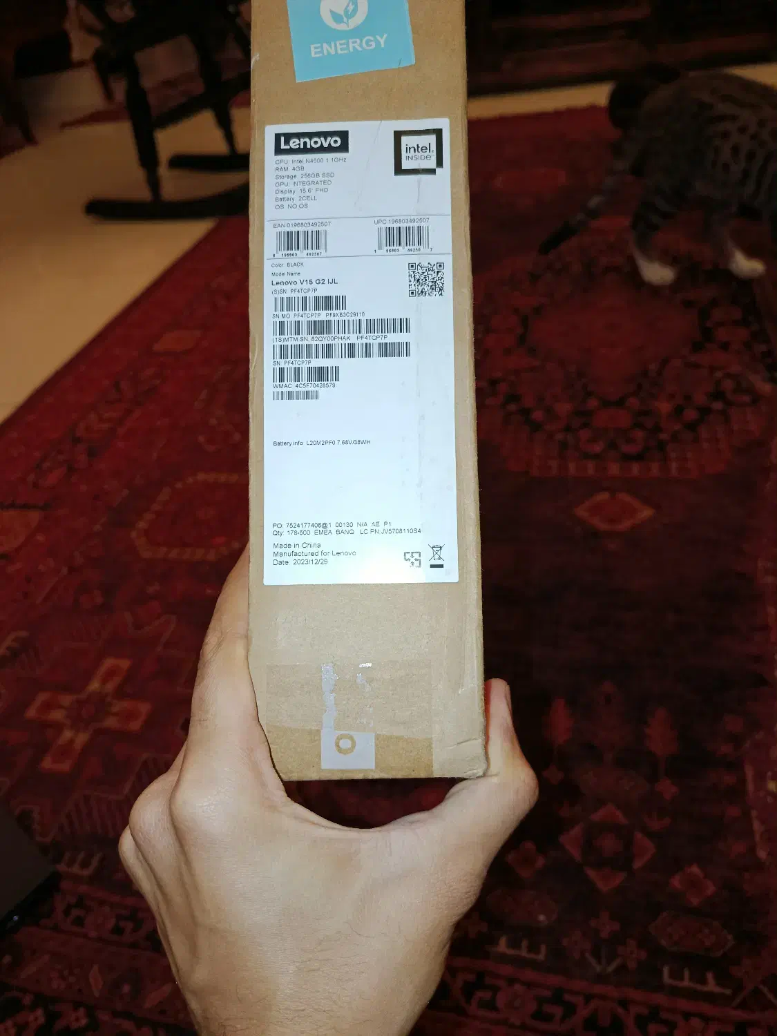 لپ تاپ lenovo v15 G2.    256gig.  Ram4|رایانه همراه|آمل, |دیوار
