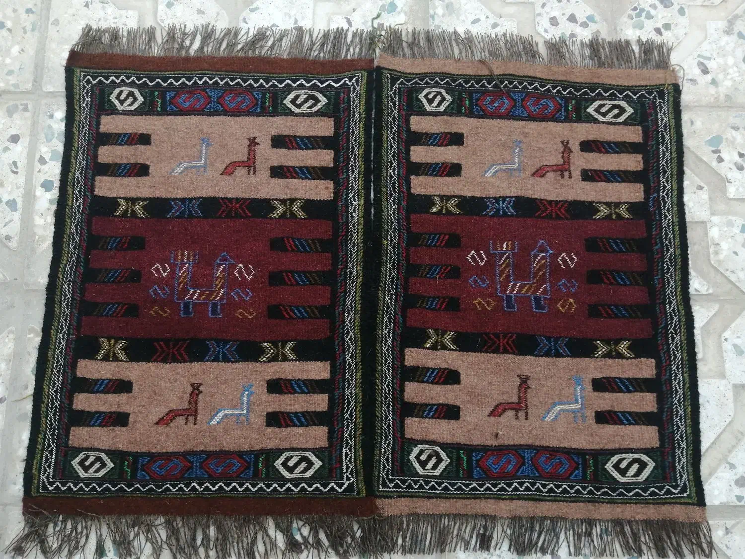 گیلم دست باف عشایری|گلیم، جاجیم، گبه|بجنورد, |دیوار