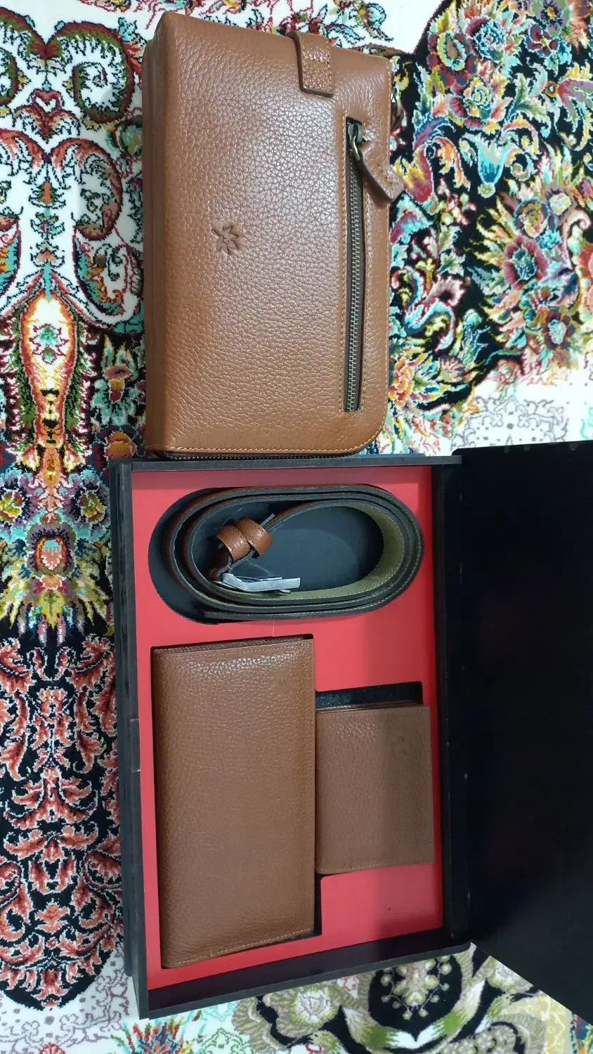 ست چرمی مردانه نوین چرم|کیف، کفش، کمربند|تبریز, |دیوار