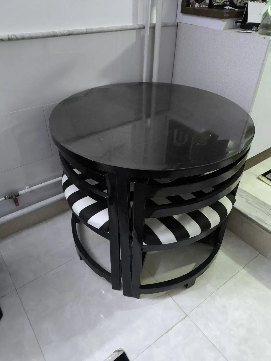 میز ناهار خوری کم جا|میز و صندلی غذاخوری|ساوه, |دیوار