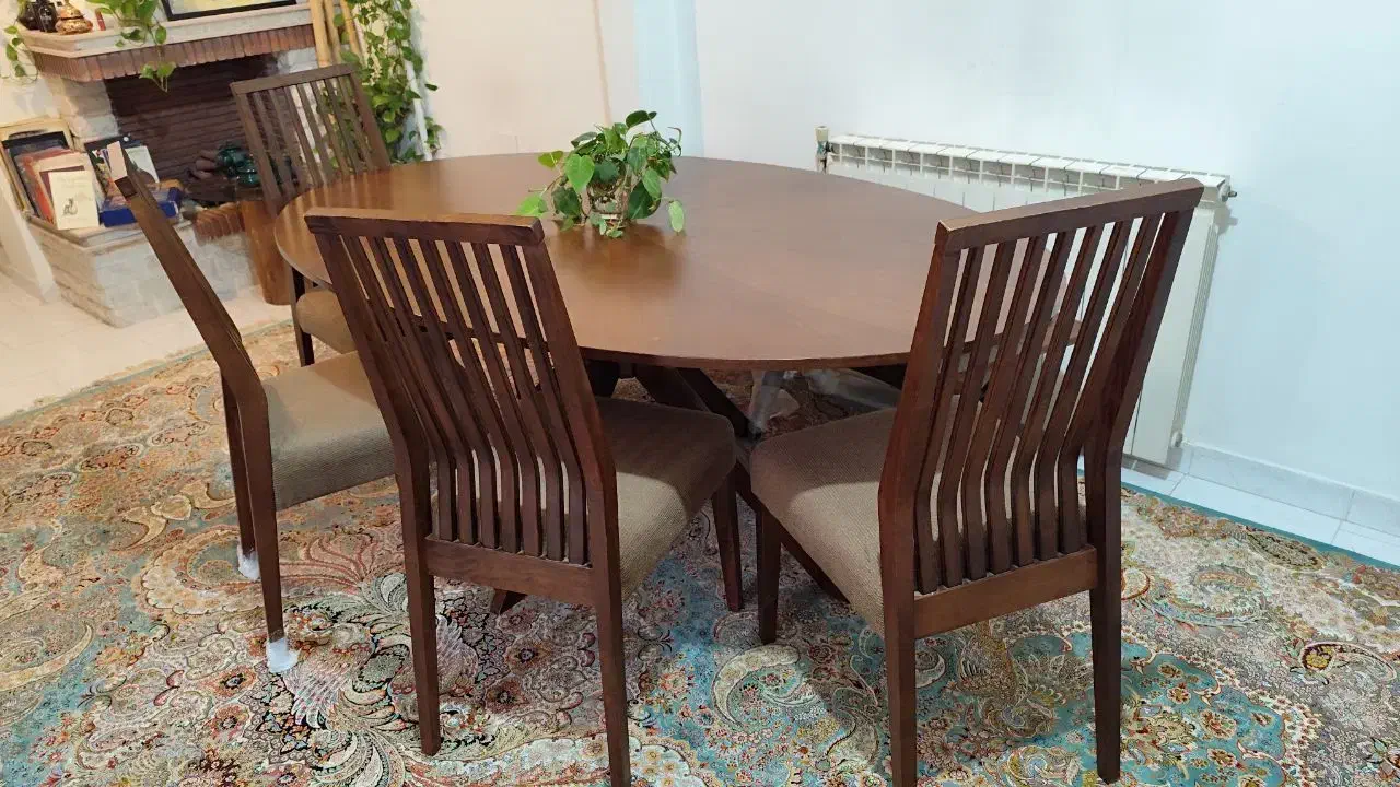 میز شش نفره چوبی ساخت ترکیه|میز و صندلی غذاخوری|رشت, گلسار|دیوار