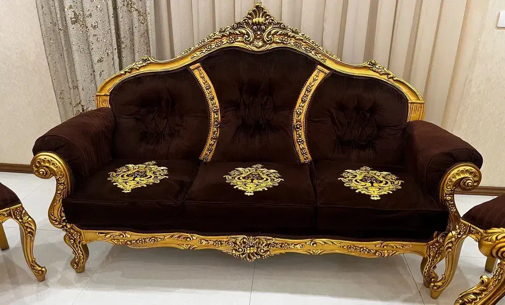 مبلمان منبت ۹نفره|مبلمان خانگی و میز عسلی|قزوین, |دیوار