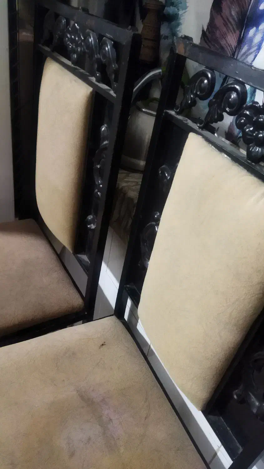 2 عدد صندلی فرفورژه 700|میز و صندلی غذاخوری|مشهد, خلق آباد سفلی|دیوار