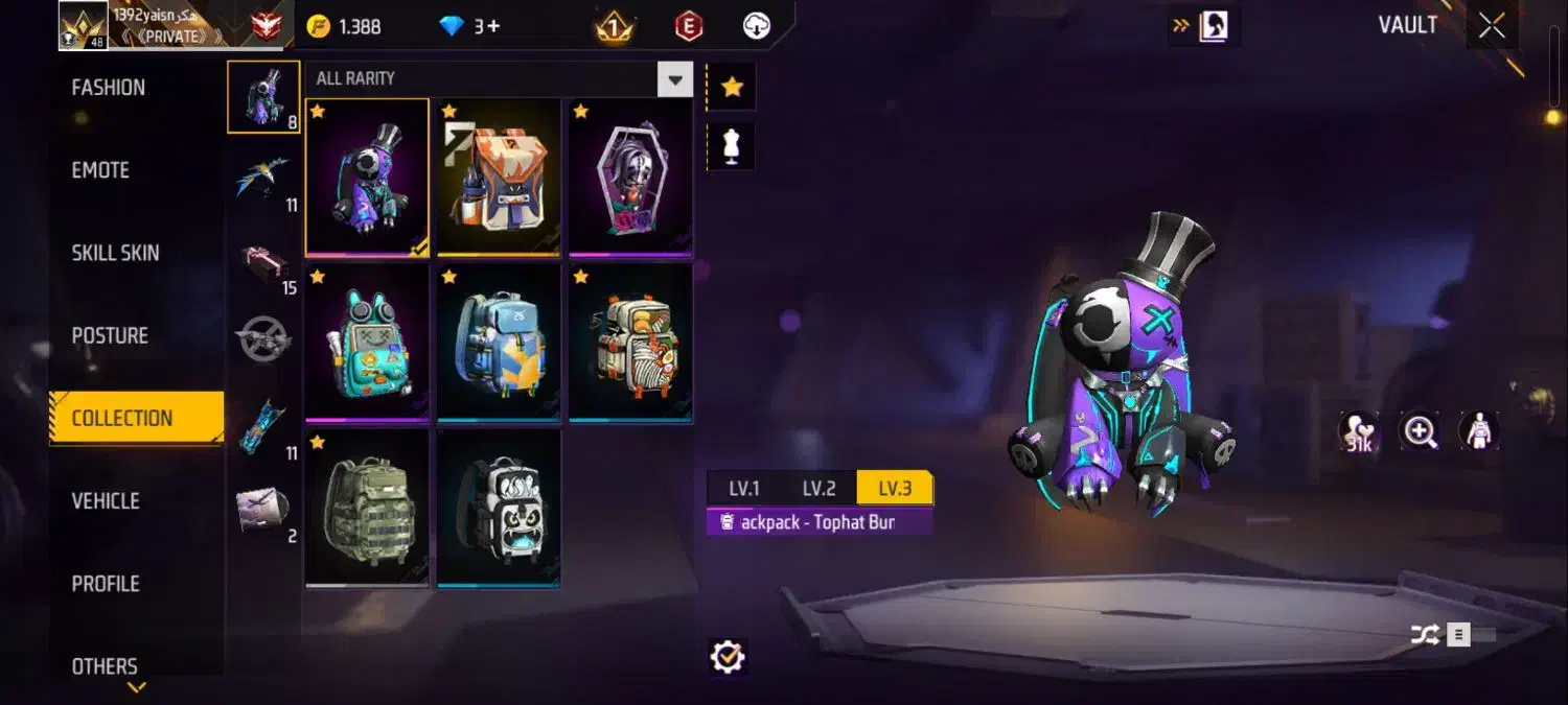 اکانت فری فایر|کنسول، بازی ویدئویی و آنلاین|کرج, خرمدشت|دیوار