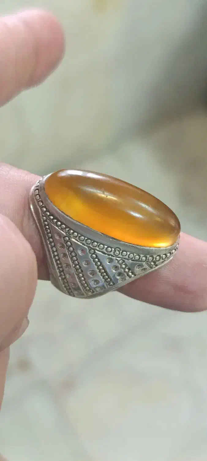 انگشتر عقیق زرد|جواهرات|بندر ماهشهر, |دیوار