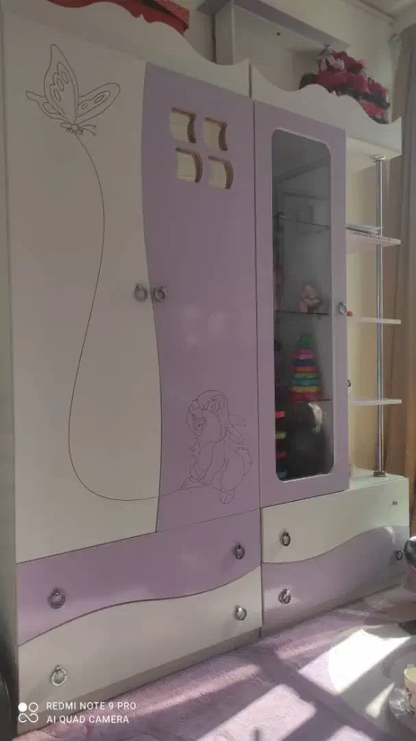 کمد بوفه تخت کودک|تخت و سرویس خواب|اندیشه, اندیشه فاز ۱|دیوار