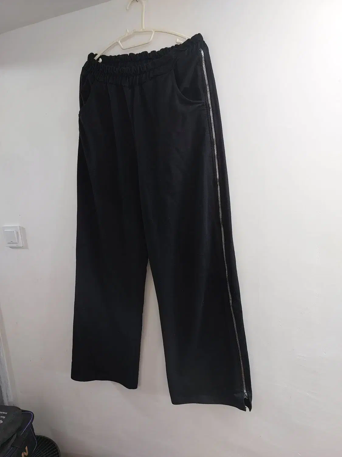 شلوار کمر کش دمپا کنار زیپ فقط ۹۰ تومن|لباس|قم, لسانی|دیوار