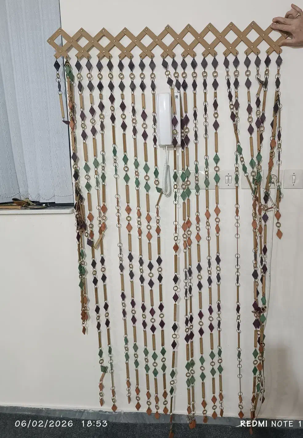 پرده ی آویز|پرده، رانر، رومیزی|بروجرد, |دیوار