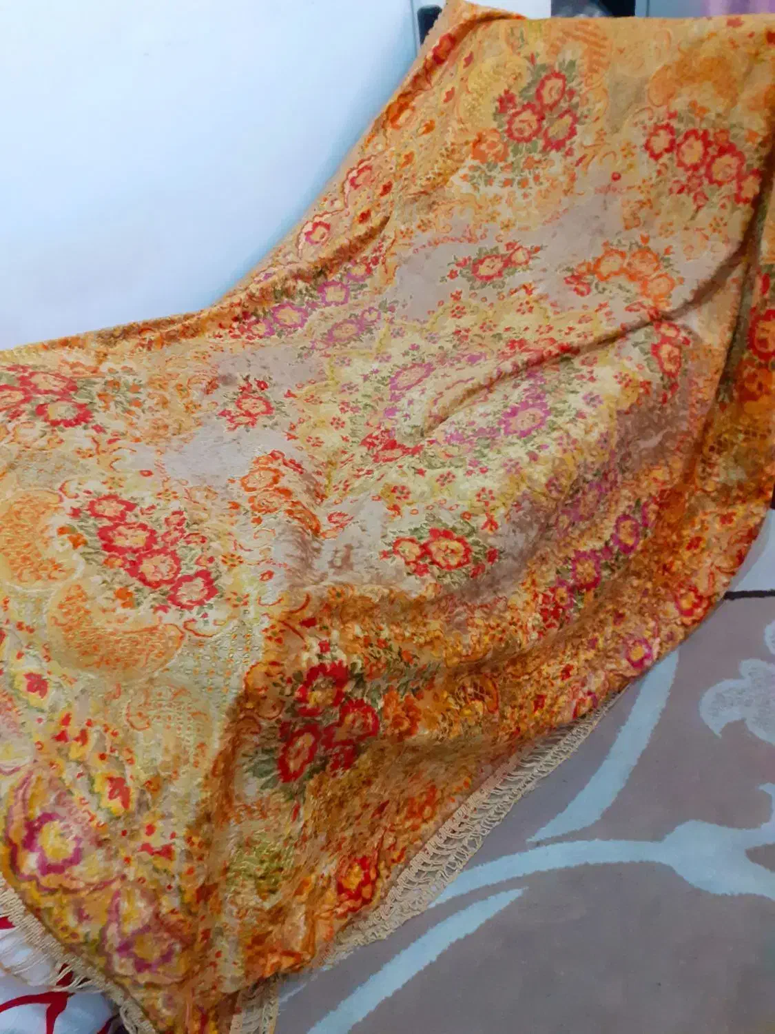 روتختی مخمل ابریشمی آنتیک .|کلکسیون اشیاء عتیقه|تهران, خواجه نظام الملک|دیوار